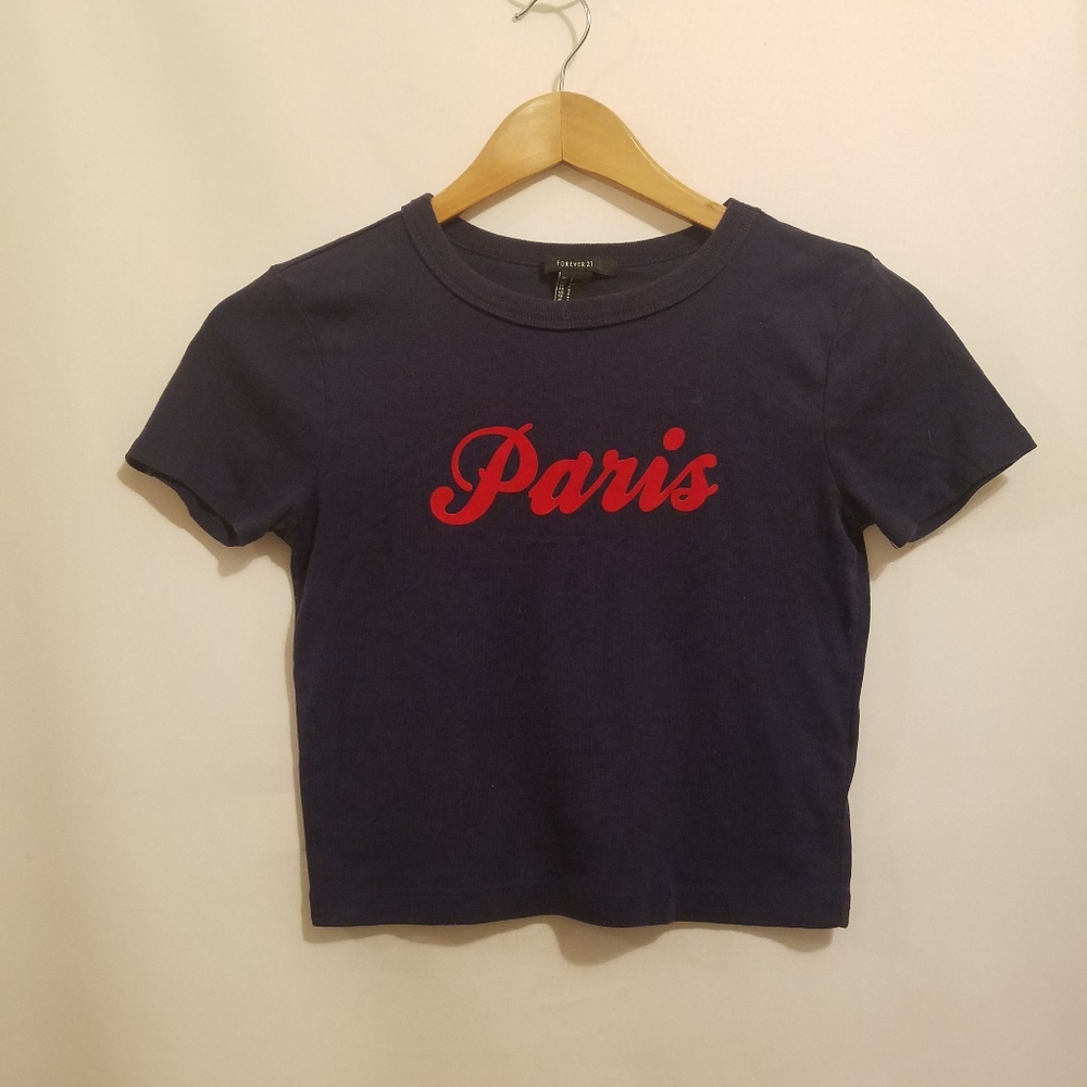 Forever21 Paris Crop Top